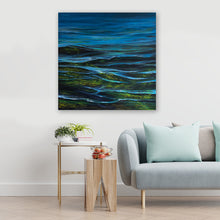 Last inn bildet i Galleri-visningsprogrammet, Maleri på vegg med interior - "Flow" av Cecilie Rubach